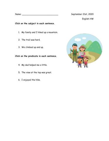 Subject and Predicate