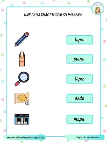 Comprensión lectora palabras