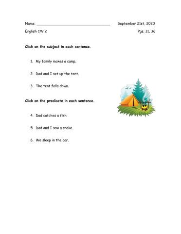 Subject and Predicate