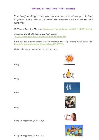 PHONICS -ng- ENDING