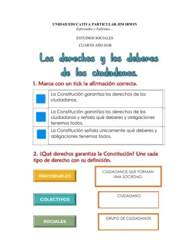 Derechos y deberes de los ciudadanos ecuatorianos