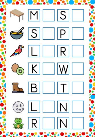 Completa las palabras