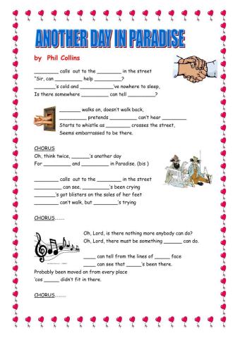 Another Day in Paradise Subject-Object Pronouns