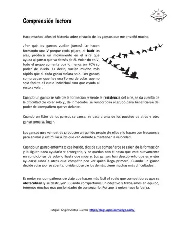 Comprensión lectora