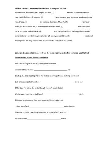 Pet 1 - Unit 2 grammar