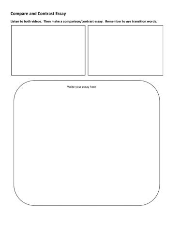 Writing a compare-contrast essay