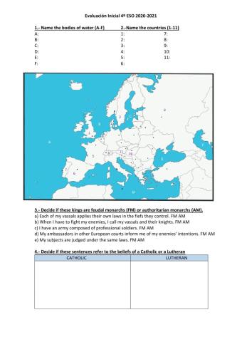 Evaluación inicial 4ºESO