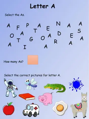 Letter A
