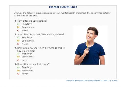 Mental health test