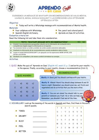 Aprendo en casa S25 -  GRADE 3