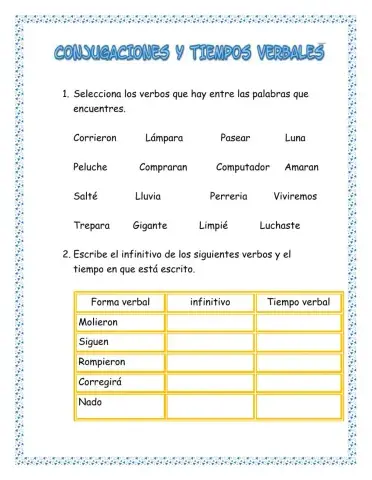 verbo y tiempos verbales