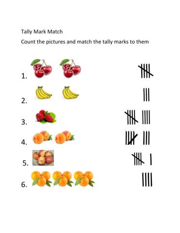 Matching Tally Marks