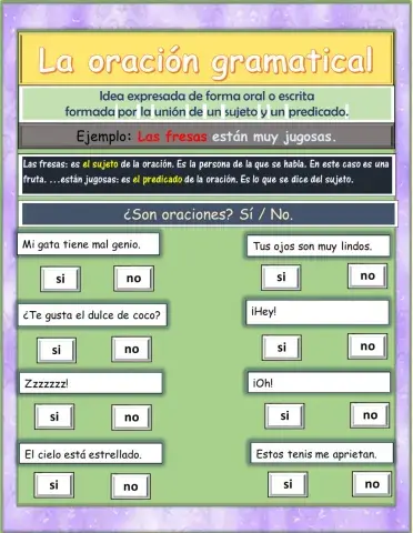 La oración gramatical