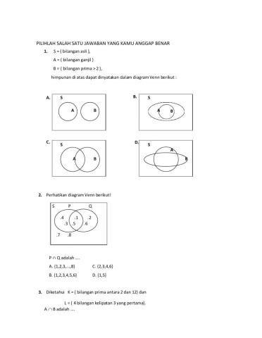 Ulangan Harian Himpunan