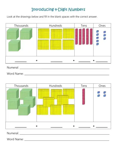 Introduction to 4-Digit Numbers