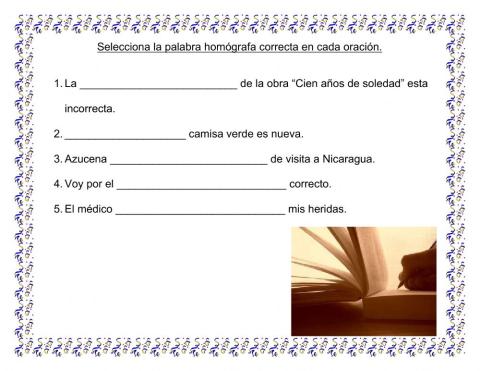 Palabras homógrafas