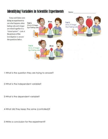 Variables and fair test