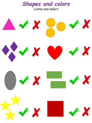 Shapes and colors - listening 2