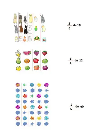 Fracción de un número