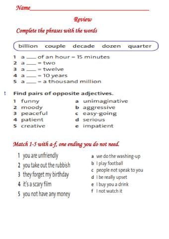 English plus7 Review  p.90 Made by Zhanar Habibullina