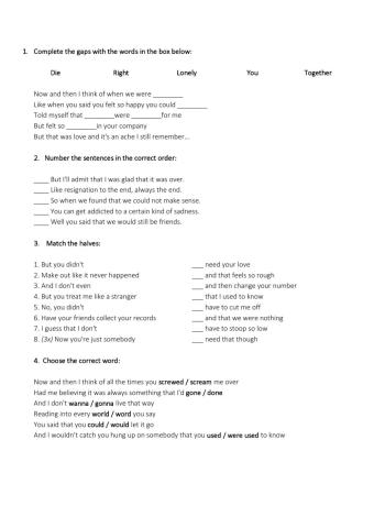 Used To Know - Gotye