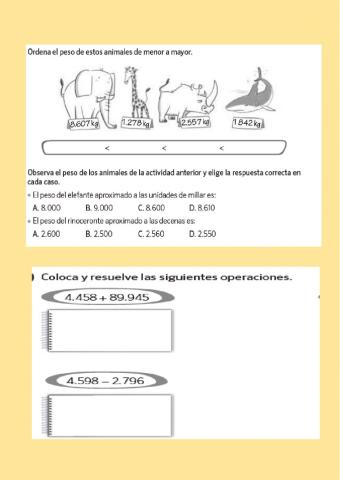 Numeración 3º de Primaria. 2