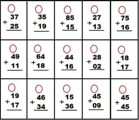 Adição com reserva