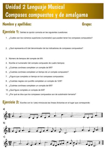 Unidad 2 Compases compuestos y de amalgama