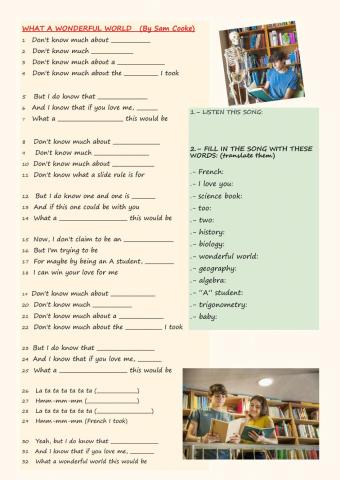 What a wonderful world