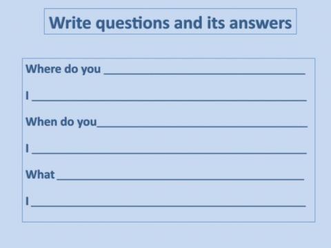 Questions and answers (Write)