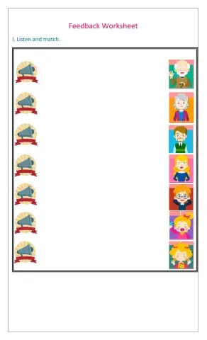 Guía kinder familimy members