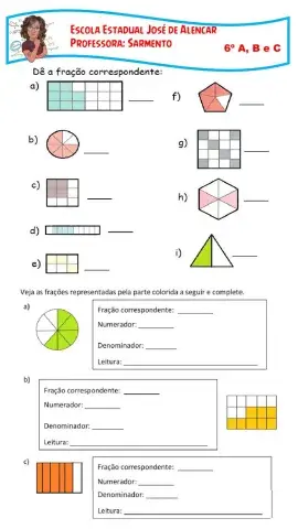 Representação de fração