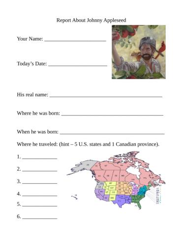 Johnny Appleseed Report