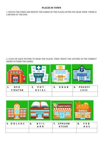 Places in town