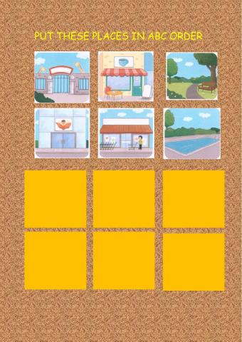 Places in the Neighbourhood ABC order