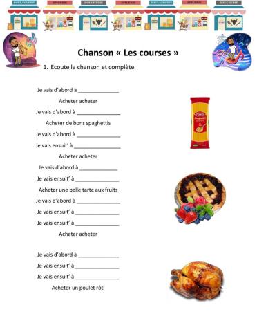 Chanson -Les courses-