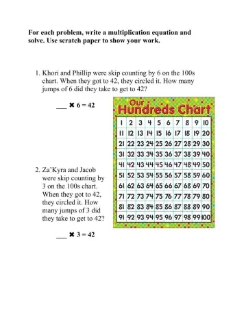 Multiplication practice