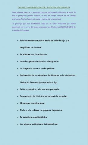 La revolución francesa: causas y consecuencias