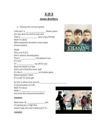 S.O.S - Jonas Brothers