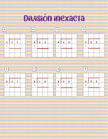 División inexacta
