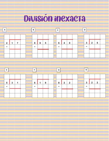 División inexacta