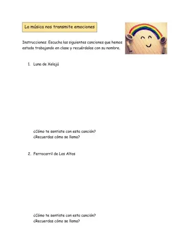 Canciones y emociones