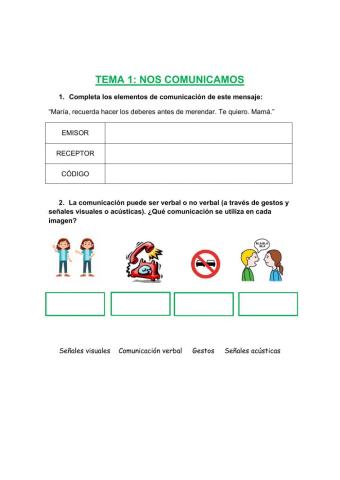 La comunicación