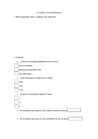 La tierra y sus movimientos
