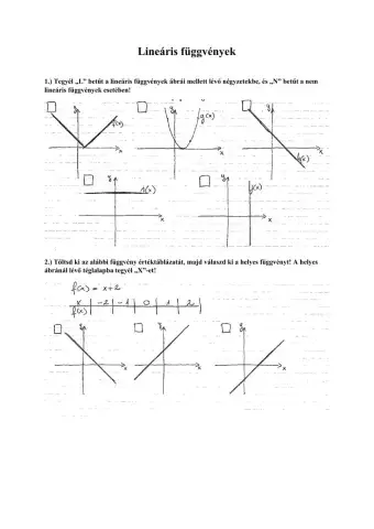 Lineáris függvények