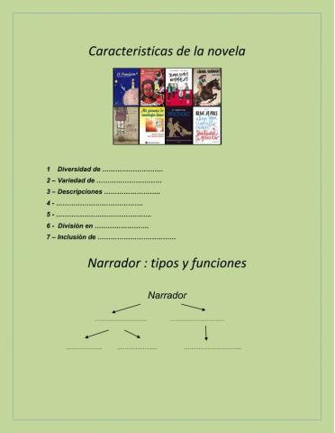 Caracteristicas de la novela