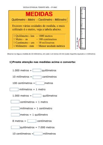 Medidas de comprimento
