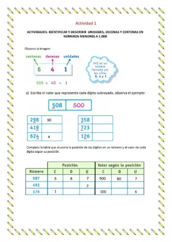 Composición y descomposición de números naturales