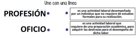 Oficio o prefesión unir