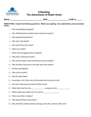 6-The Adventures of Robin Hood